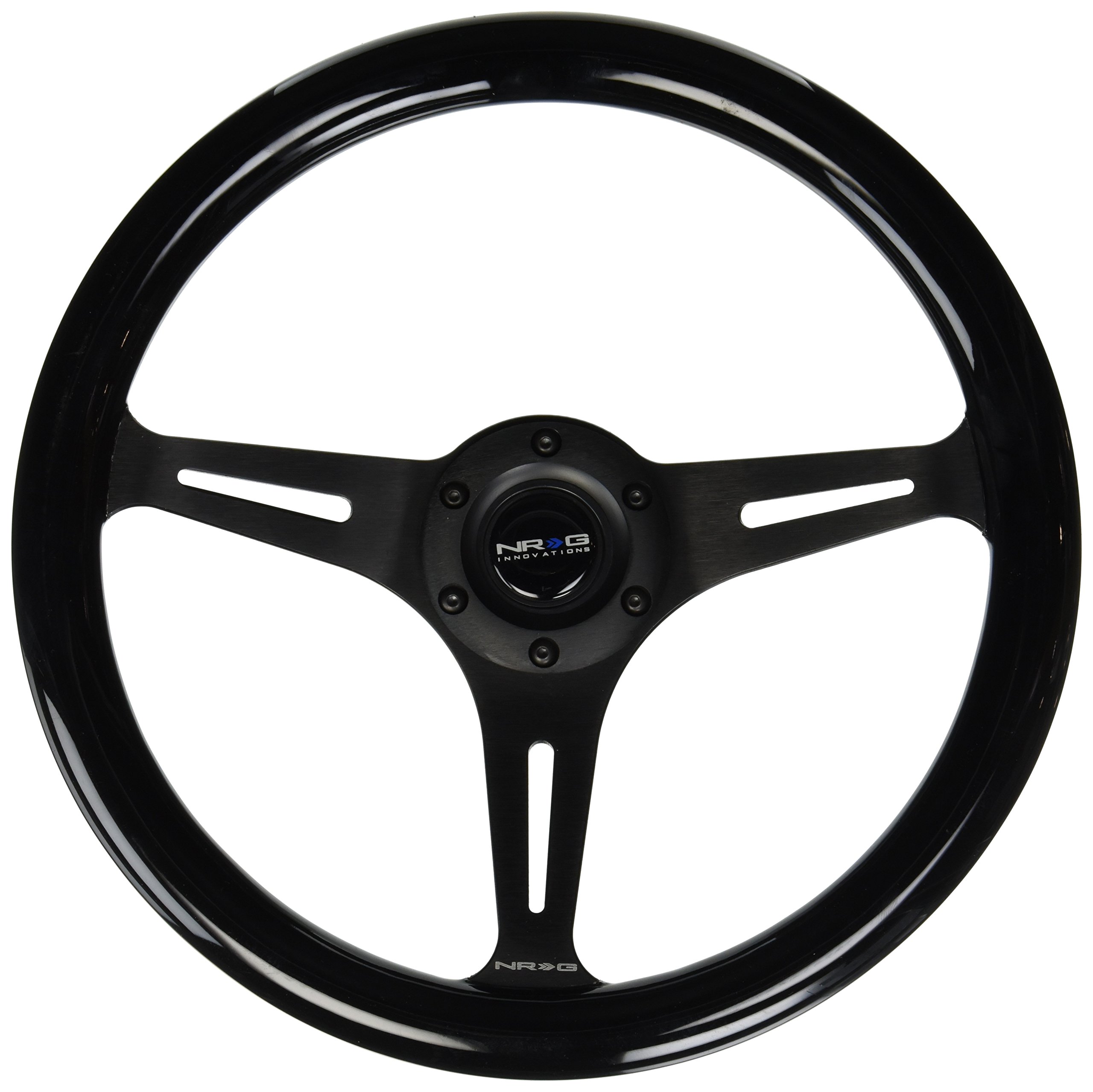 Amazon.com: NRG Innovations NRG-ST-015BK-BK Steering Wheel - 350mm Amazon.com: NRG Innovations NRG-ST-015BK-BK Steering Wheel - 350mm